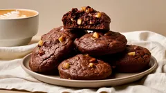 Kaakao–saksanpähkinä-keksit hurmaavat kahvipöydässä – näin onnistut kotona