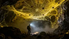 Koko talon kokoinen hämähäkinseitti löydetty luolasta – mutta 111 000 hämähäkkiä sisällä tekee jotain, mitä tutkijat pitivät mahdottomana